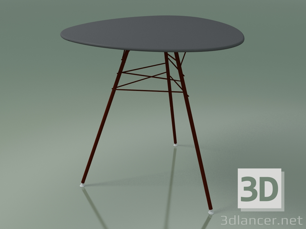 3D Modell Straßentisch mit dreieckiger Arbeitsplatte 1812 (H 74 - T 79 cm, HPL, V34) - Vorschau