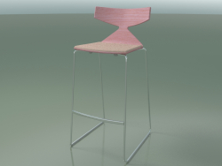 Stackable Bar Stool 3713 (with cushion, Pink, CRO)