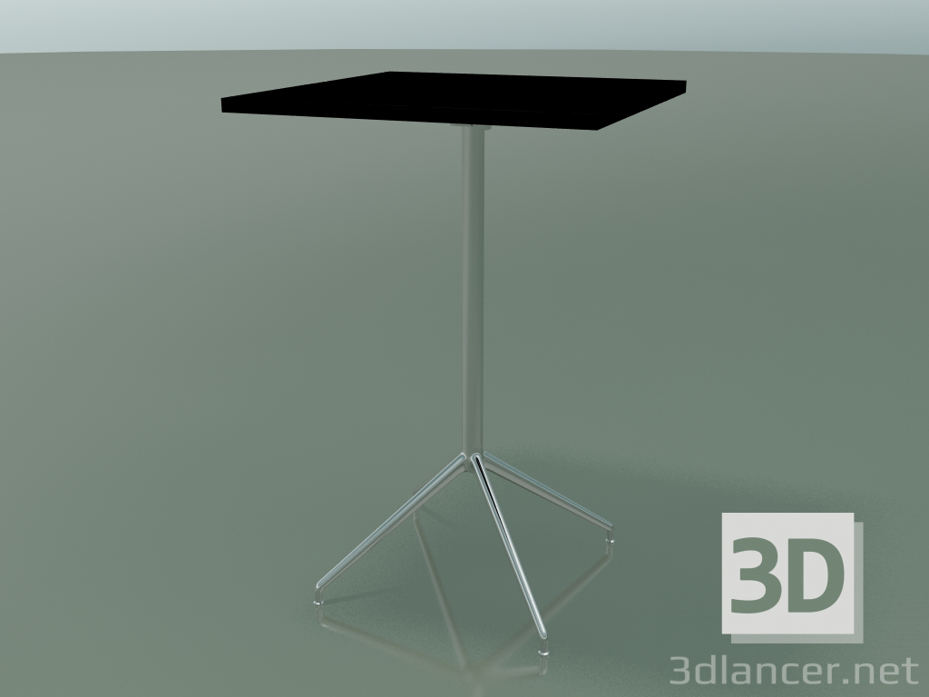 3d model Square table 5714, 5731 (H 105 - 69x69 cm, spread out, Black, LU1) - preview
