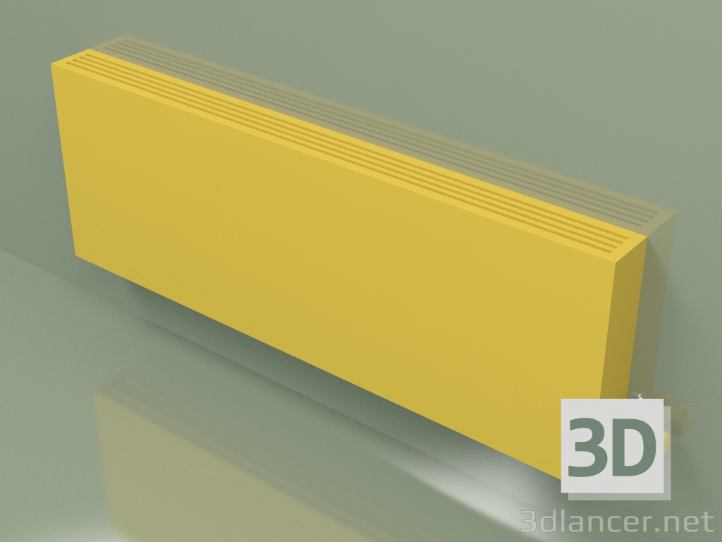 3D modeli Konvektör - Aura Slim Basic (350x1000x80, RAL 1012) - önizleme