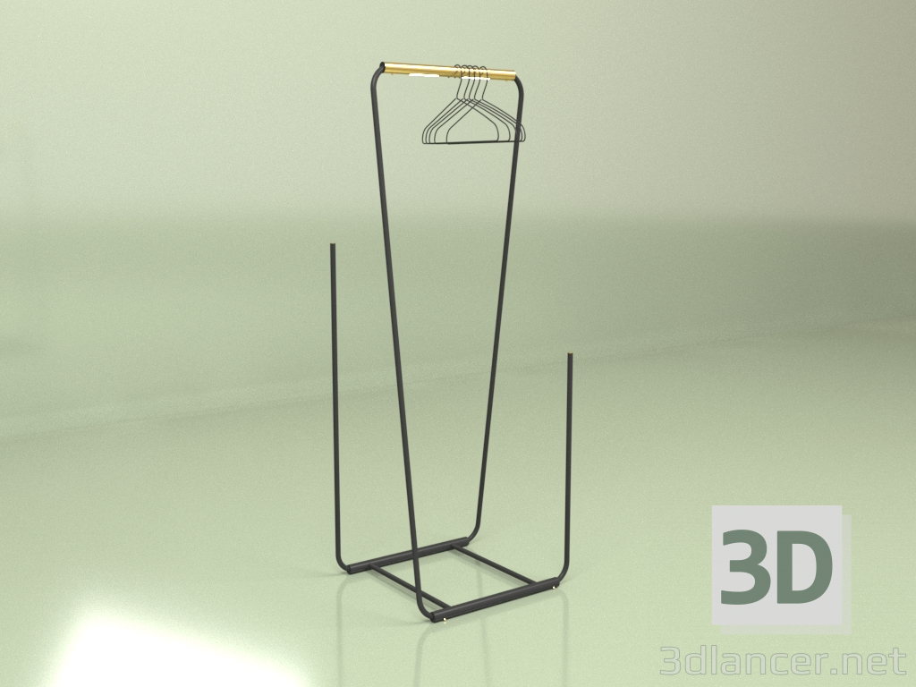 3d модель Вешалка с подсветкой Скрепка – превью
