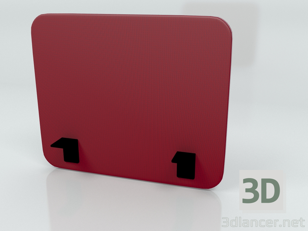 3d модель Акустичний екран Desk Single Side Twin ZUT80 (600x500) – превью