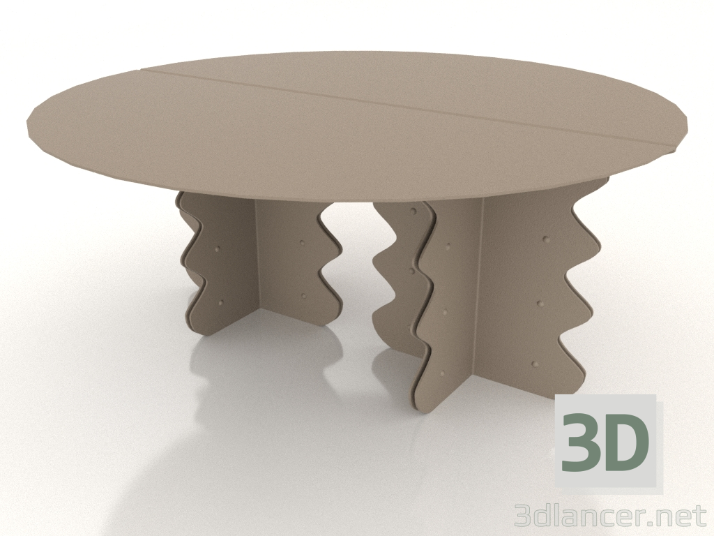 3d model Coffee table 85 x 36 cm (beige) - preview
