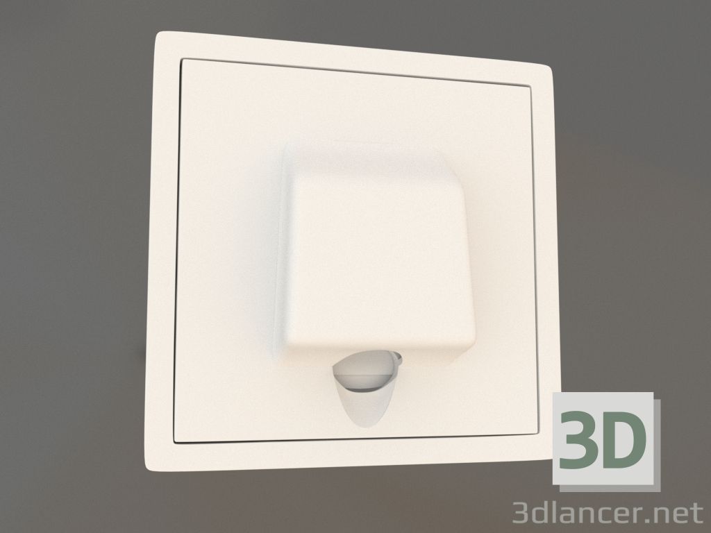 3d model Cable outlet (matte white, DA87133) R98 - preview