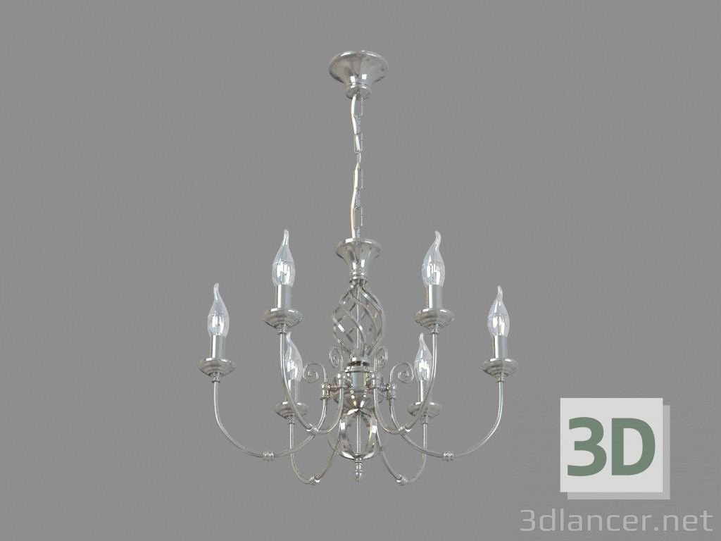3d model Chandelier A8392LM-6SS - preview