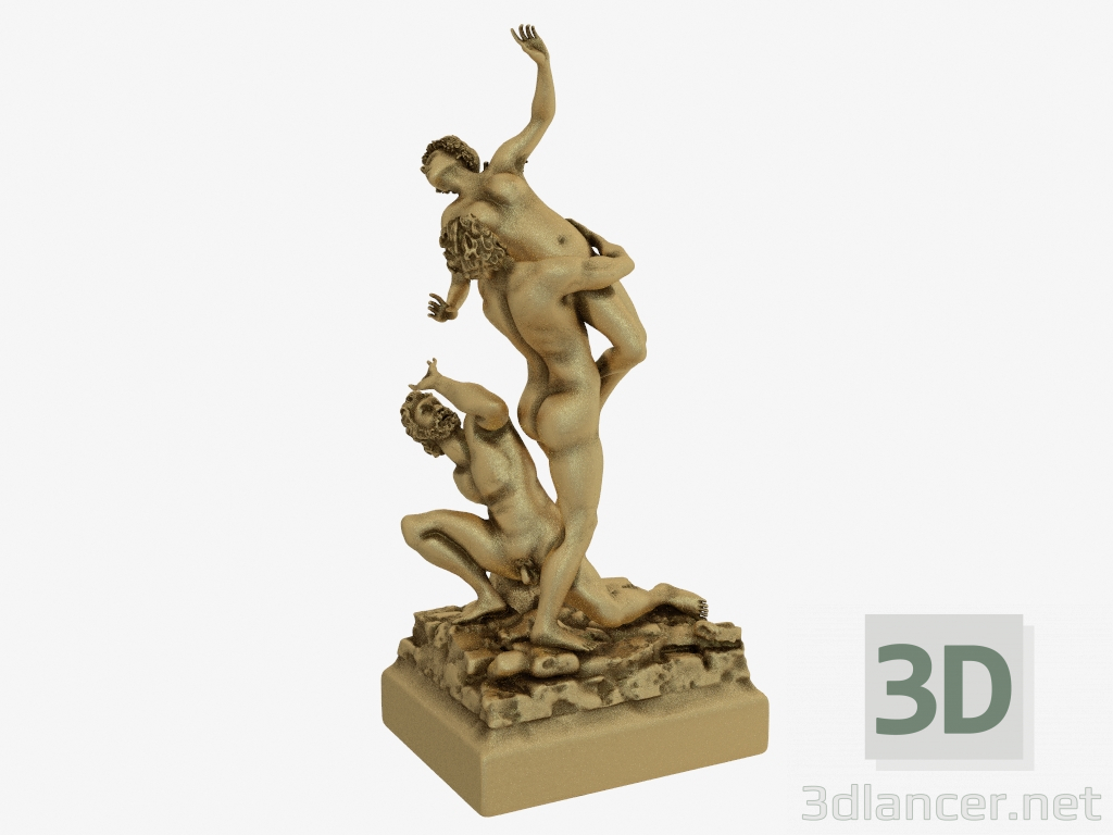 3d model Bronze sculpture The rape of the sabine women - preview
