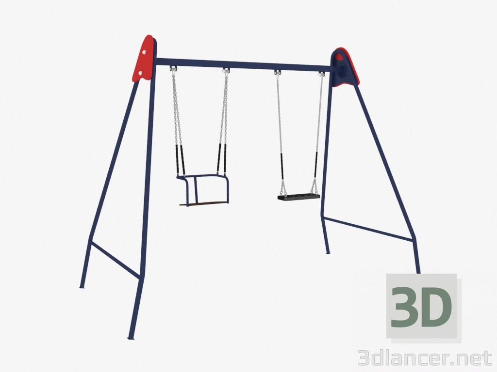modèle 3D Balançoire pour les jeux d'enfants (6410) - preview