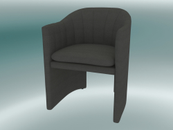 Cadeira de jantar, escritório Loafer (SC24, H 79cm, 57x59cm, Veludo 12 cinza)