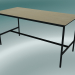 3d model Rectangular table Base High 85x190x95 (Oak, Black) - preview