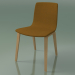 3D modeli Sandalye 3955 (4 ahşap ayak, döşemeli, meşe) - önizleme