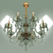 3d model Pendant chandelier 10097-8 (gold-tinted crystal) - preview