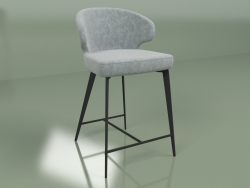 Chaise semi-bar Keen (gris ombre)