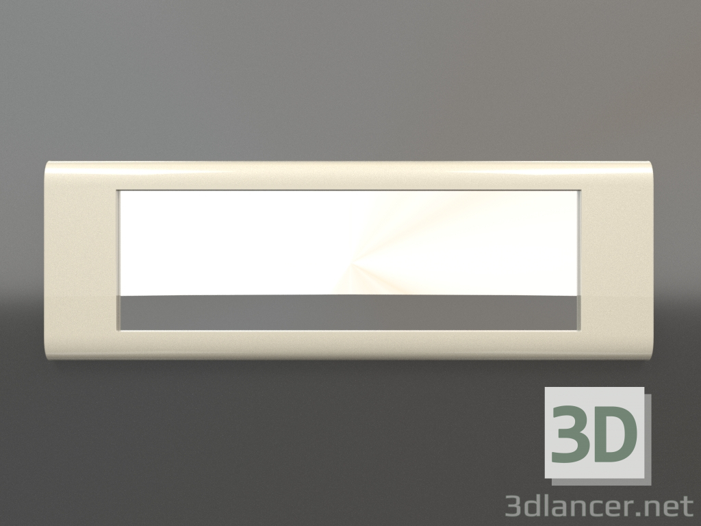 3D Modell Spiegel ZL 02 (1500x500, milchig) - Vorschau