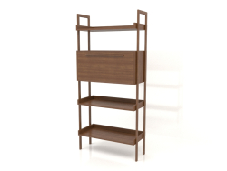 Rack ST 03 (con mueble) (900x400x1900, madera marrón claro)