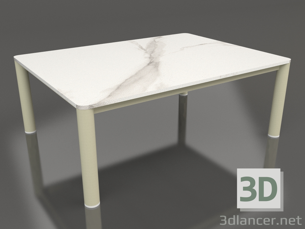 3d model Coffee table 70×94 (Gold, DEKTON Aura) - preview