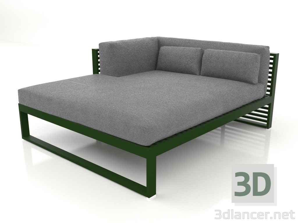 3d model XL modular sofa, section 2 left (Bottle green) - preview
