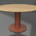 3d модель Стол обеденный Ø130 (Terracotta, Iroko wood) – превью