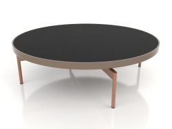 Round coffee table Ø120 (Bronze, DEKTON Domoos)