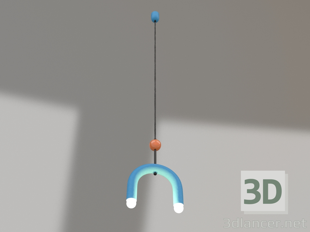 modello 3D Lampada a sospensione MOROSHKA ad arco - anteprima modello 3D Lampada a sospensione MOROSHKA ad arco - anteprima