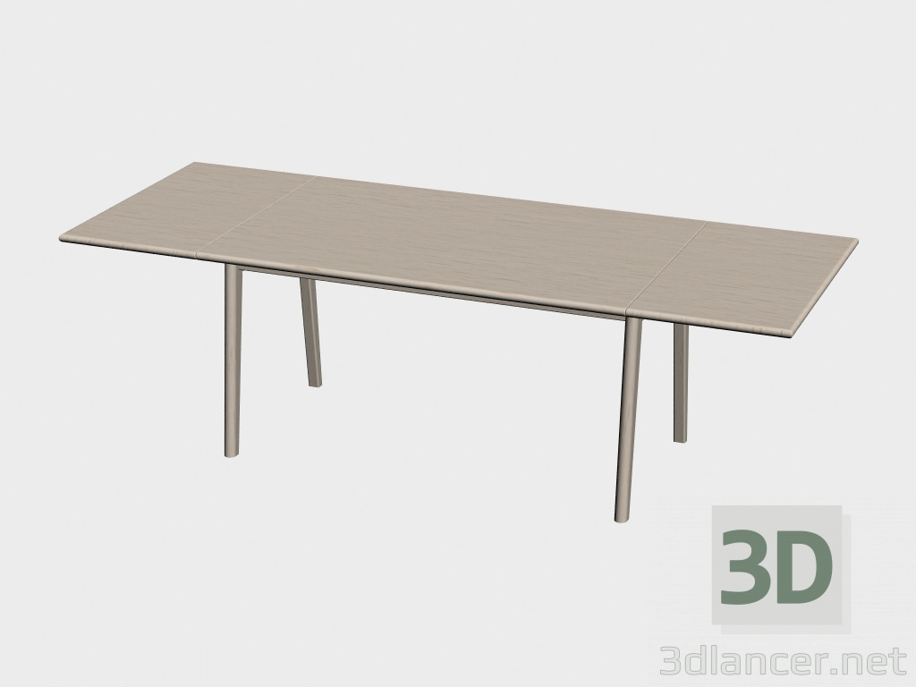 3d model Dining table (ch006, edges raised) - preview