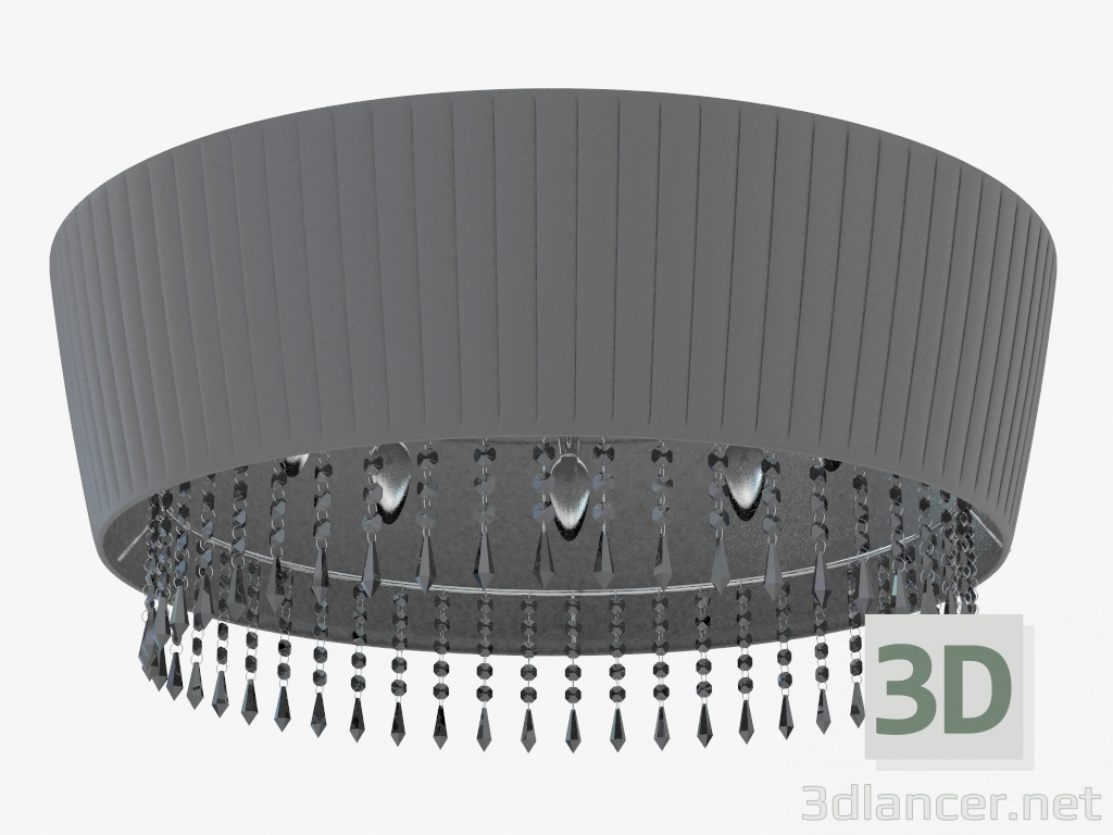 3D modeli Bir gölge ile tavan aydınlatma armatürü (C110237 8black) - önizleme
