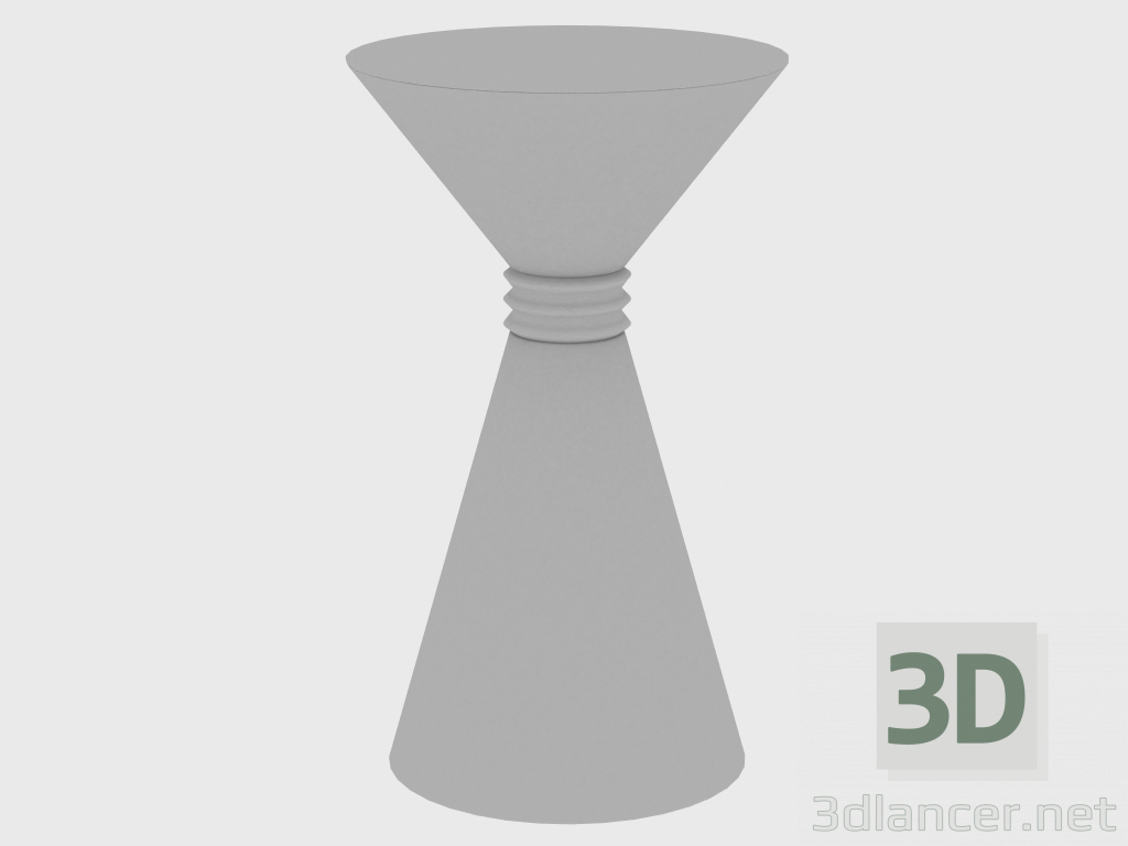 3D modeli Sehpa ANGIE KÜÇÜK TABLO B + D (d42xH70) - önizleme