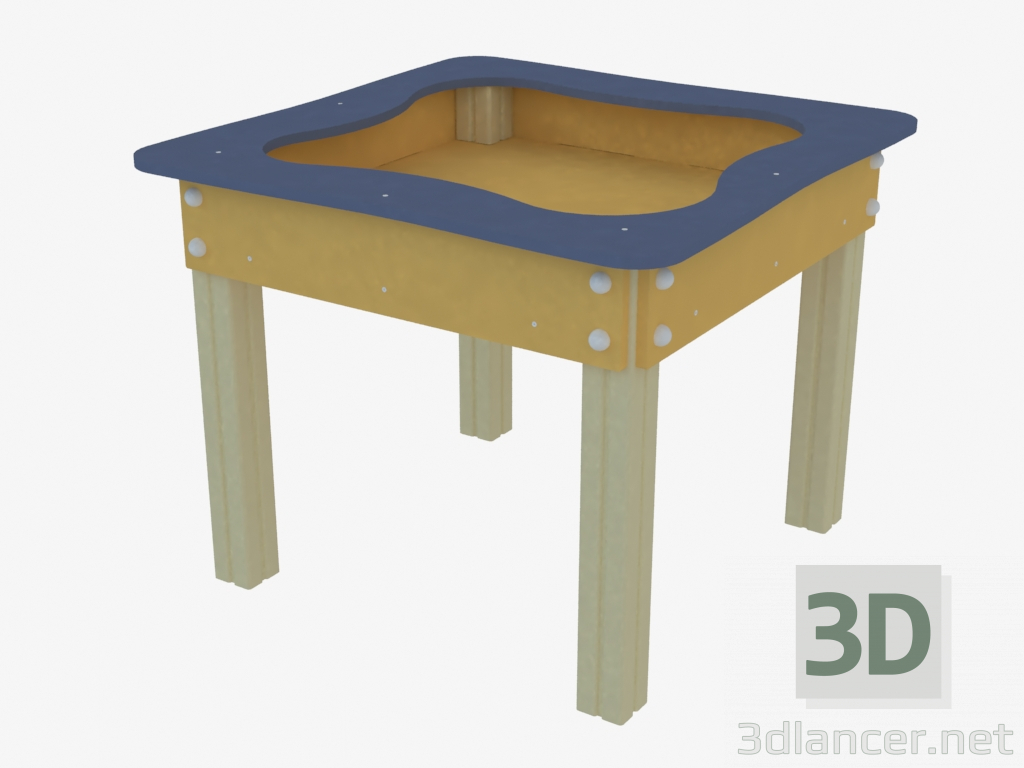 3D Modell Kinderspielsandkasten (5321) - Vorschau
