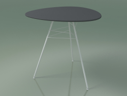 Street table with a triangular worktop 1812 (H 74 - D 79 cm, HPL, V12)