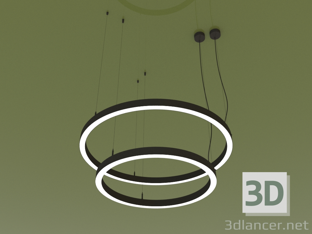 3d model Luminaire RING DUO (D 800 mm) - preview