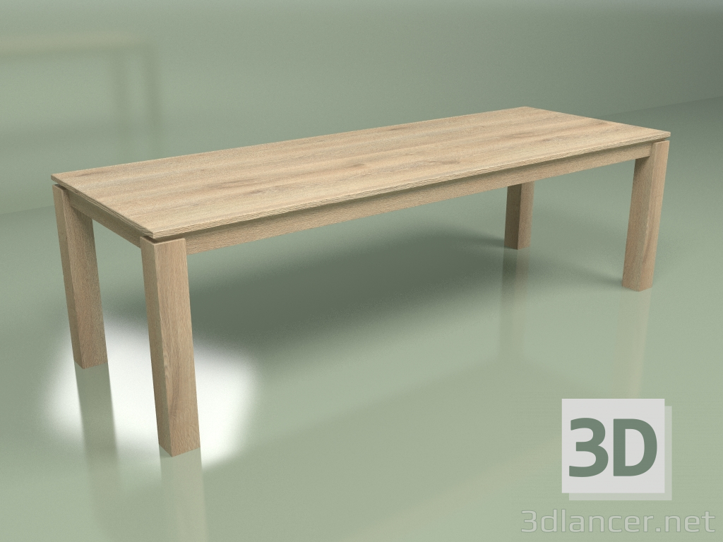 3 डी मॉडल ओक खाने की मेज SIMPLE - पूर्वावलोकन