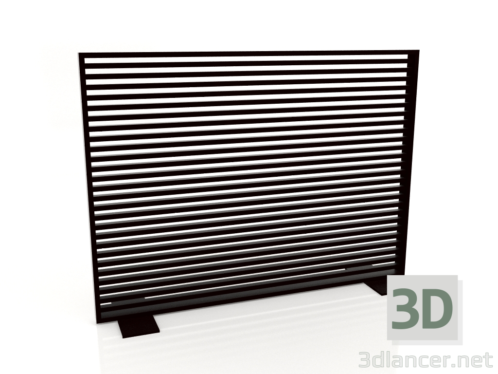 3d model Aluminum partition 150x110 (Black) - preview