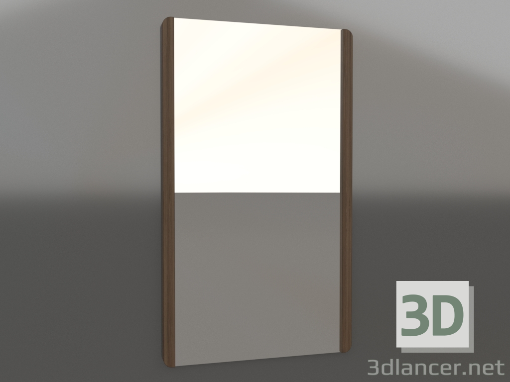 3d model Wall mirror 1200x700 mm (lightened ash walnut) - preview