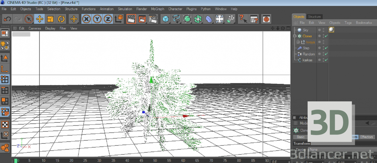 3d model Object tree pine | 21451 | 3dlancer.net