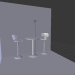 3d ROOM STAND CHAIRS TABLE METAL model buy - render