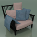 3D Modell Lounge Chair (01, Schwarz) - Vorschau