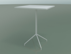 Quadratischer Tisch 5715, 5732 (H 104,5 - 79 x 79 cm, Weiß, V12)