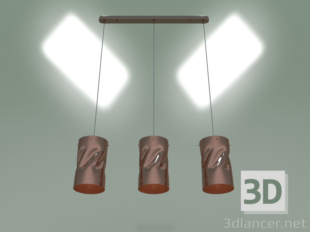 3d модель Подвесной светильник Spin 50184-3 (медь) – превью