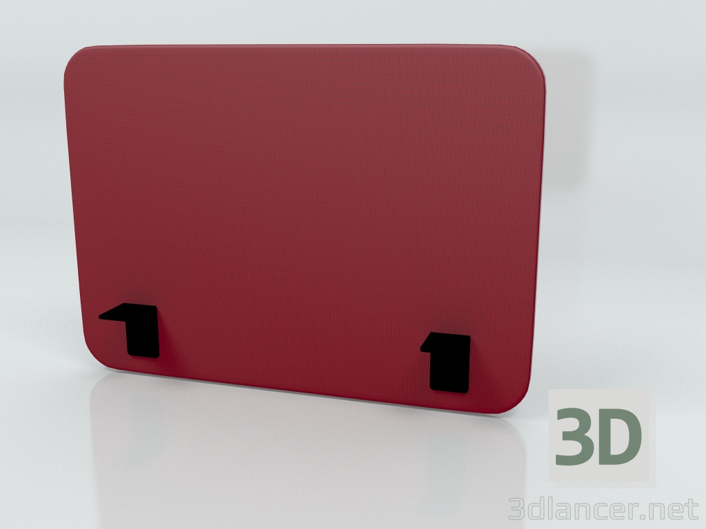 3D Modell Akustikwand Schreibtisch Single Side Twin ZUT90 (700x500) - Vorschau