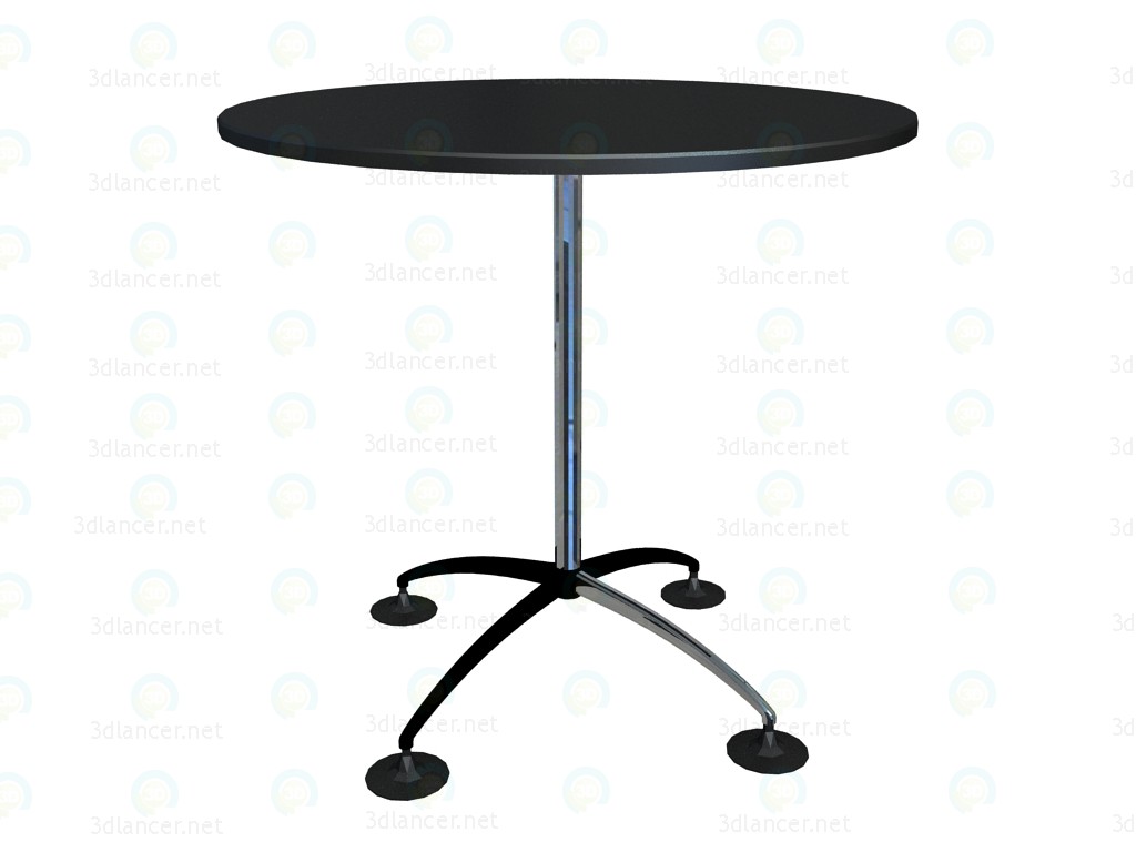 3d model Round table high 1100h1100 with long legs - preview