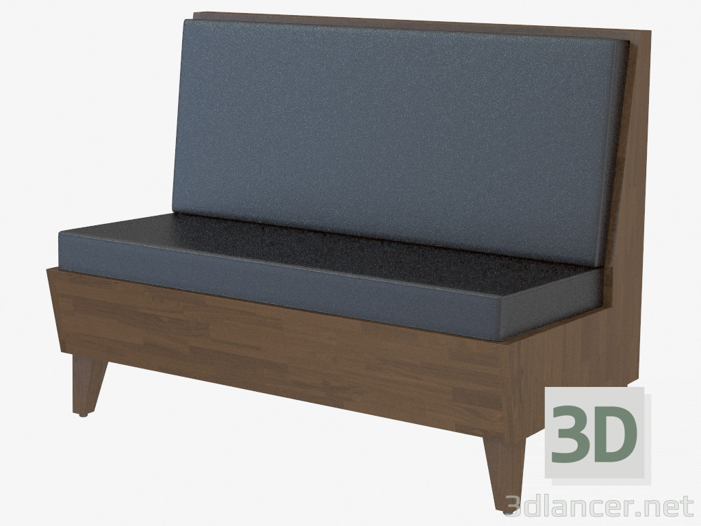 3D modeli Modern deri kanepe New Kalina Settee - önizleme
