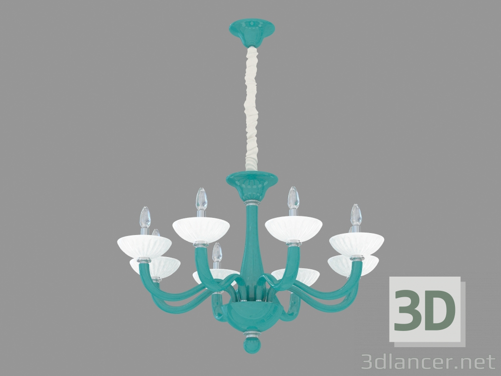 3d model Chandelier made of glass (S110242 8) - preview