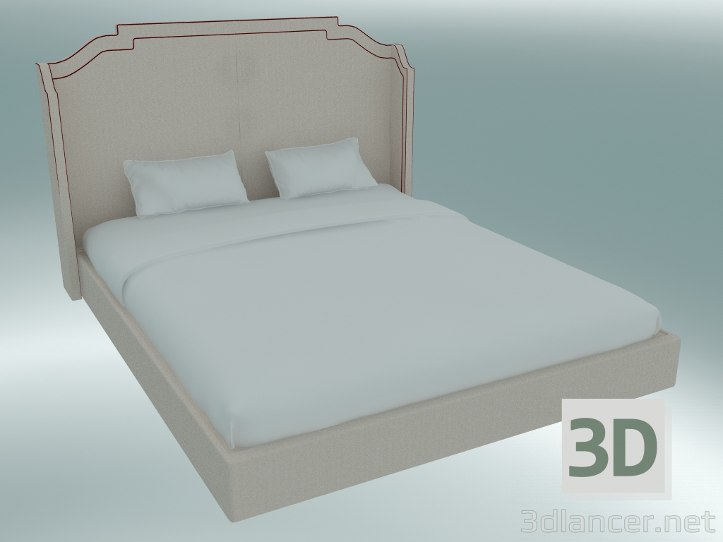 3 डी मॉडल डबल बेड बेवर्ली - पूर्वावलोकन