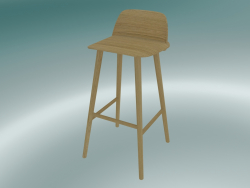 Bar stool Nerd (75 cm, Oak)