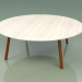 3d model Coffee table 012 (Metal Rust, Weather Resistant White Colored Teak) - preview