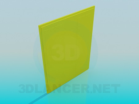 modelo 3D Puerta doble - escuchar modelo 3D Puerta doble - escuchar