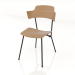 3d model Strain chair with plywood back and armrests h81 - preview