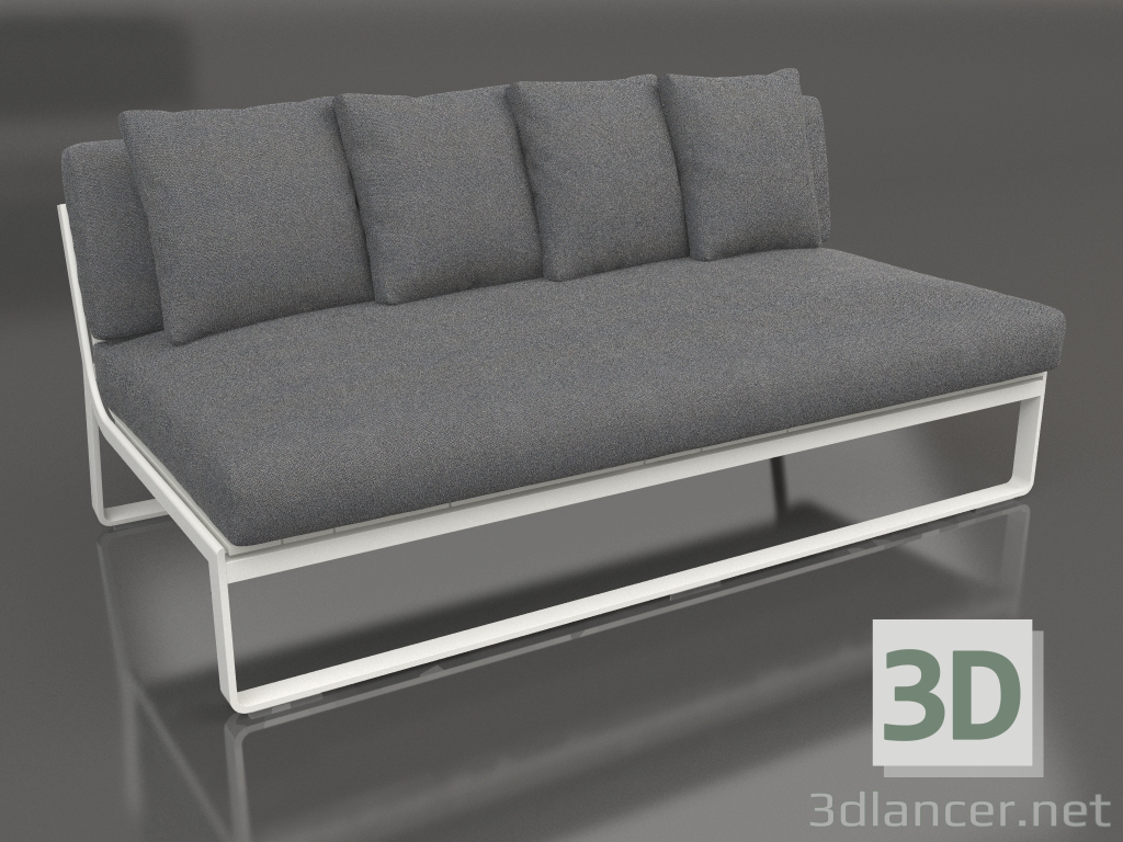 3d model Modular sofa, section 4 (Agate gray) - preview