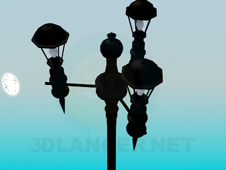 3d model Lamp street - preview 3d model Lamp street - preview
