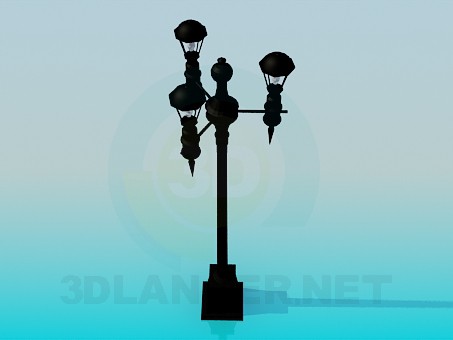 3d model Lamp street - preview 3d model Lamp street - preview