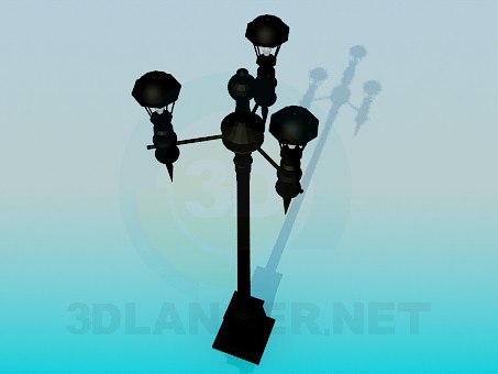 3d model Lamp street - preview 3d model Lamp street - preview